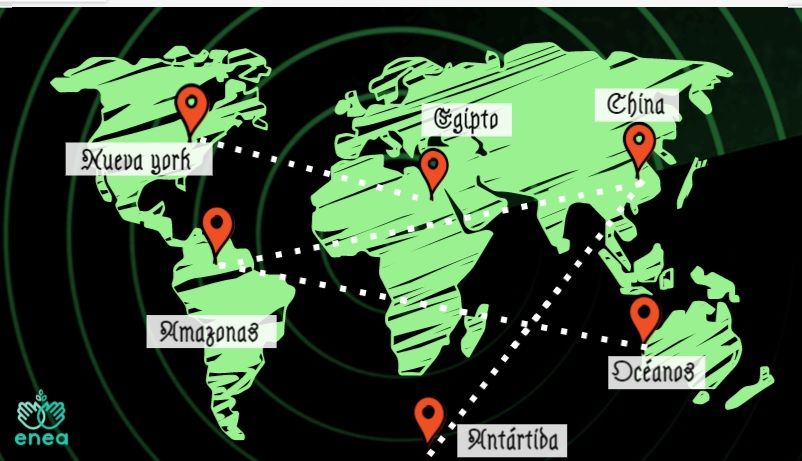 Juego viaja por el mundo