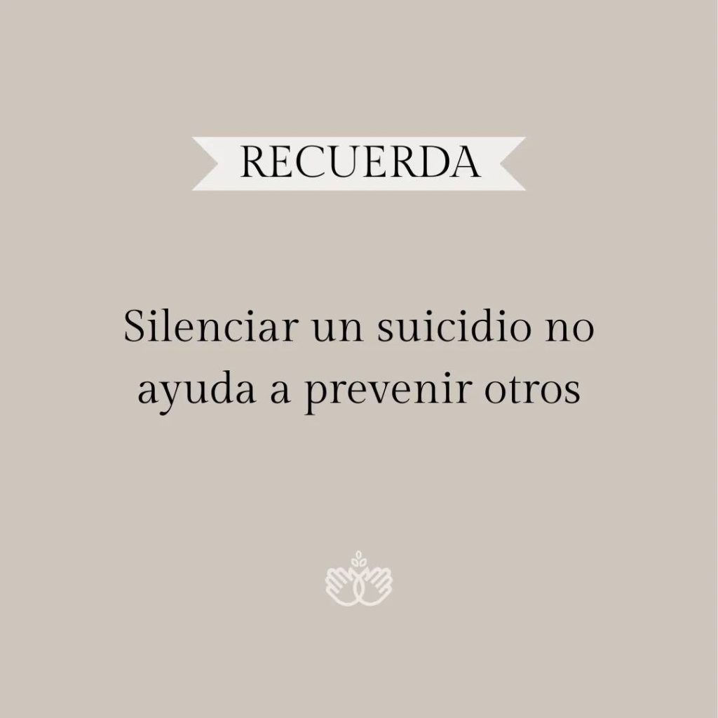 Silenciar un suicidio no ayuda a prevenir otros